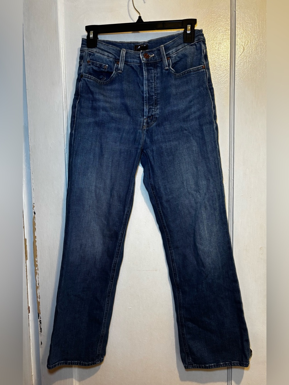 Mother Jeans The Tripper Wanderlust women’s 29 Cropped Flare Denim Embroidered